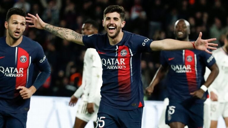 Beraldo marca, PSG goleia o Lyon e fica com mão na taça do Francês