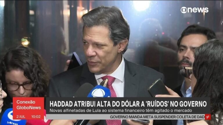Haddad reconhece dólar em valor alto e atribui atual patamar a ‘muitos ruídos’
