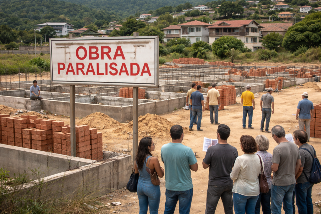 Obras de 40 casas populares são paralisadas em Arcos após pressão de moradores do Juá II