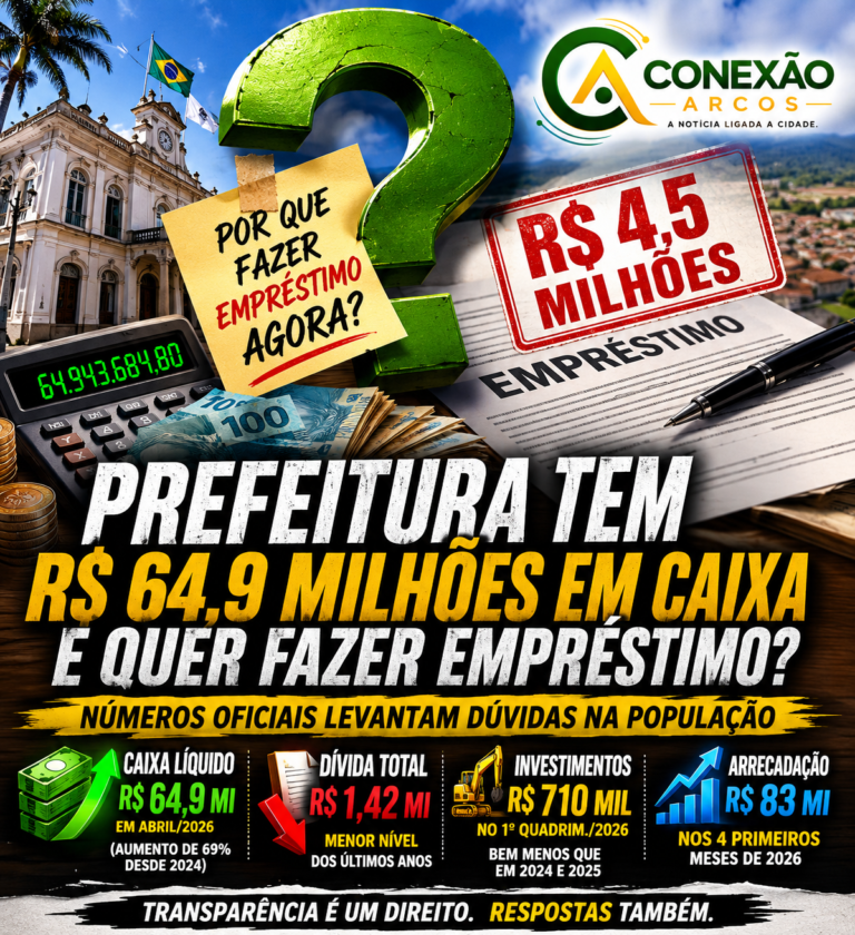 Caixa cresce para quase R$ 65 milhões. Então por que fazer um empréstimo? Veja documentos!