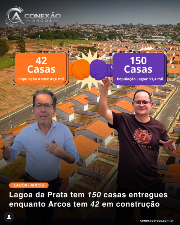 Habitação popular: Lagoa da Prata entrega 150 casas enquanto Arcos constrói 42 unidades